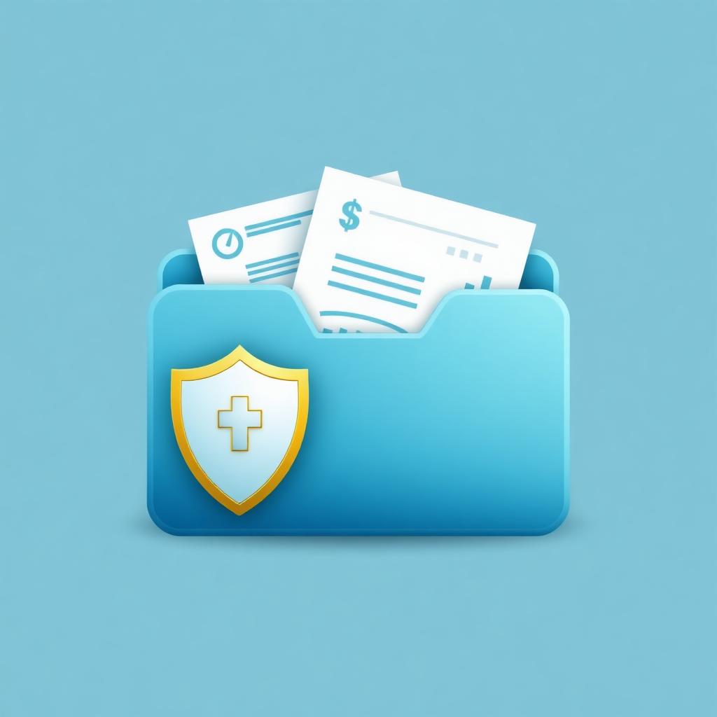 Illustration of secure documents and charts for evidence and compliance